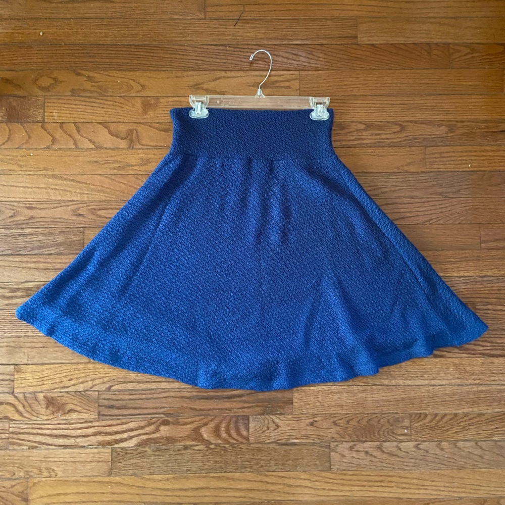 Dreadlocks- SZ 2 (US SZ 2-4). Blue, Flowy Knit Skirt.